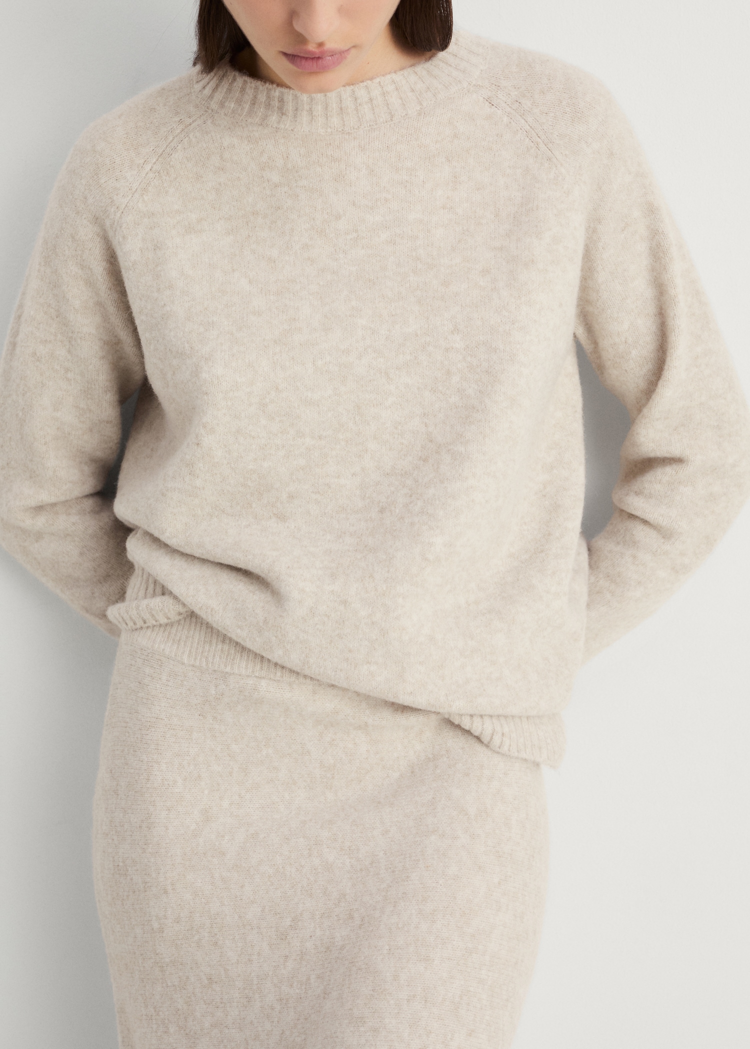 Round-Neck Knitted Sweater - Women | Mango Usa