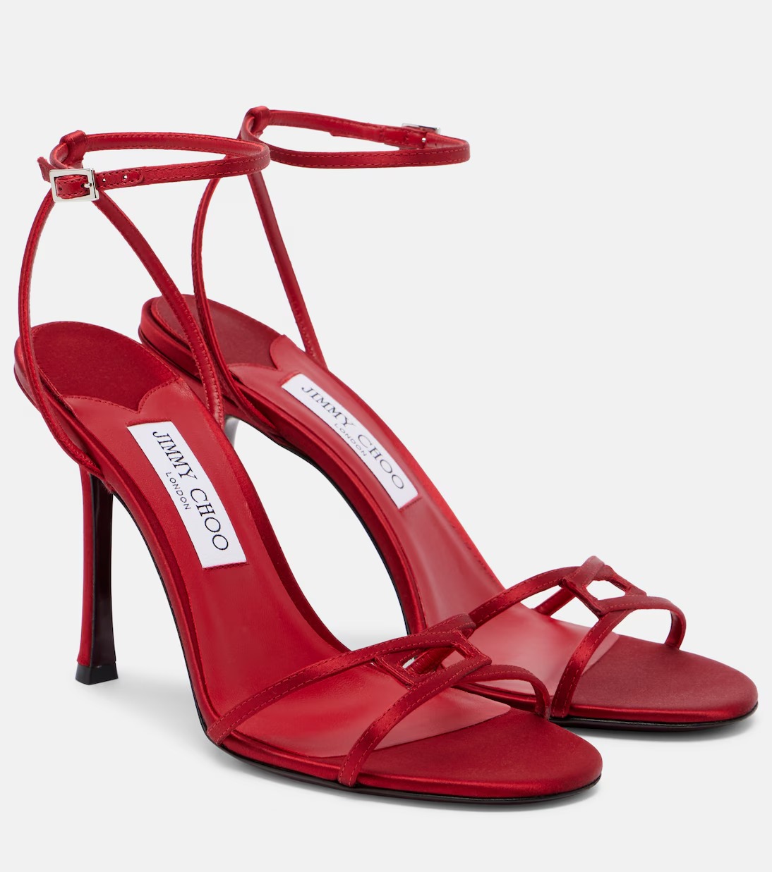 Jimmy Choo, Leo 100 Satin Sandals