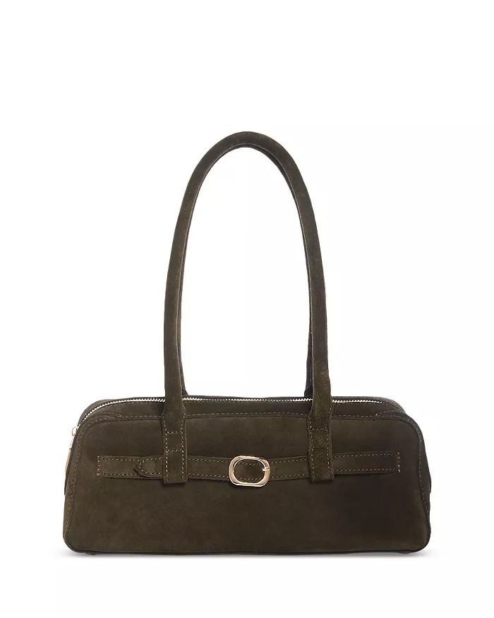 AQUA, East West Suede Belted Bag - Exclusive