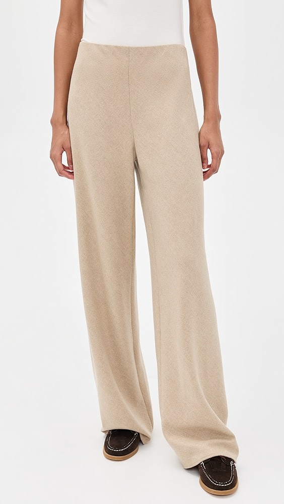 Vince High Waist Wool Blend Bias Pants