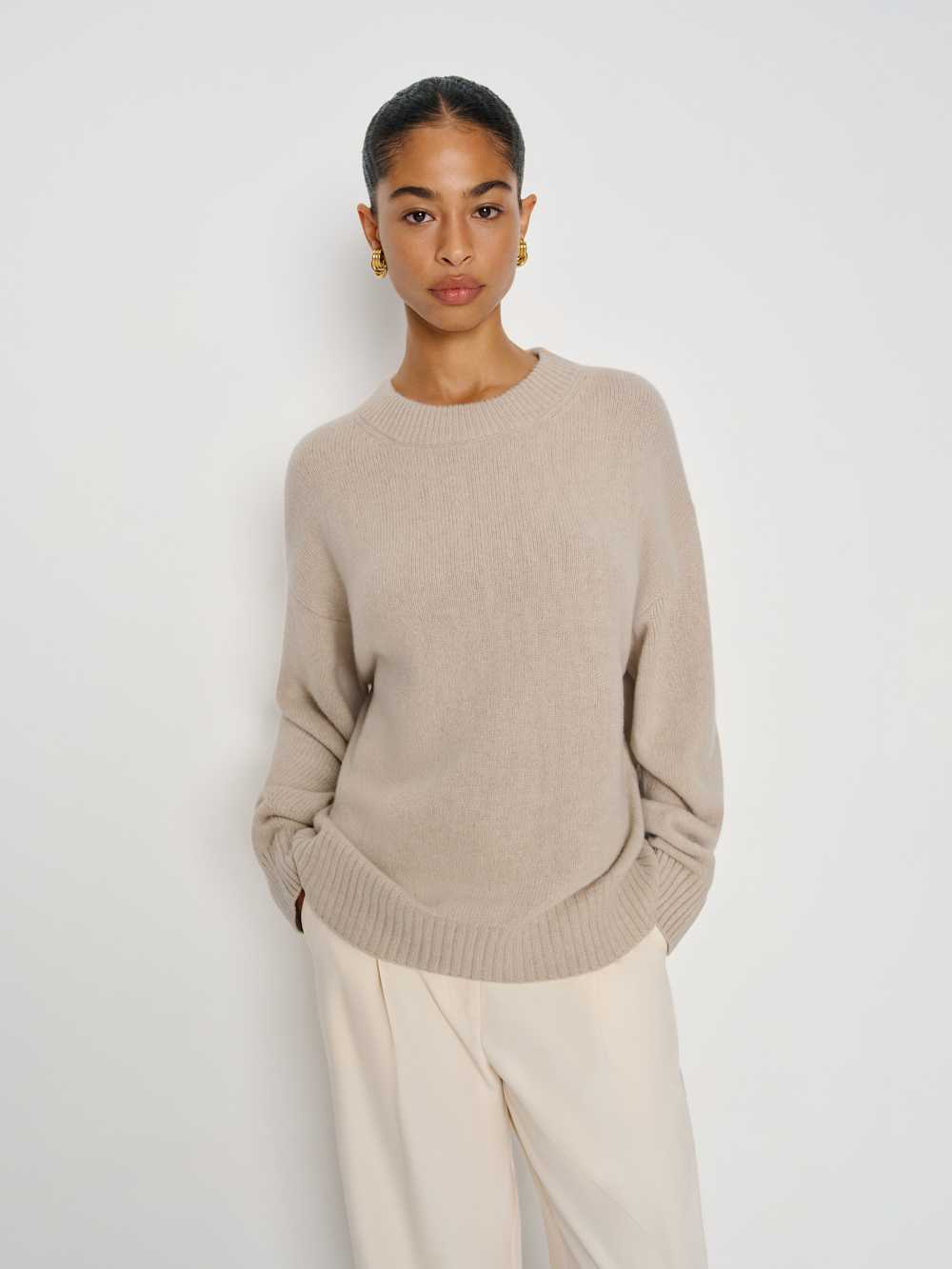 Cove Cashmere Oversized Crew