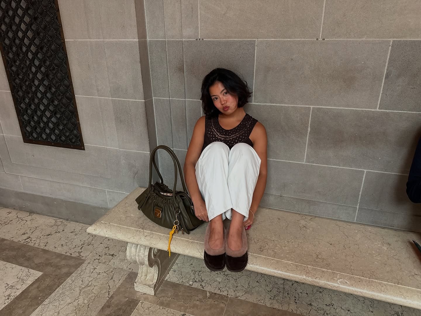 Fashion person Allison Ho wears the UGG zora ballet flat.