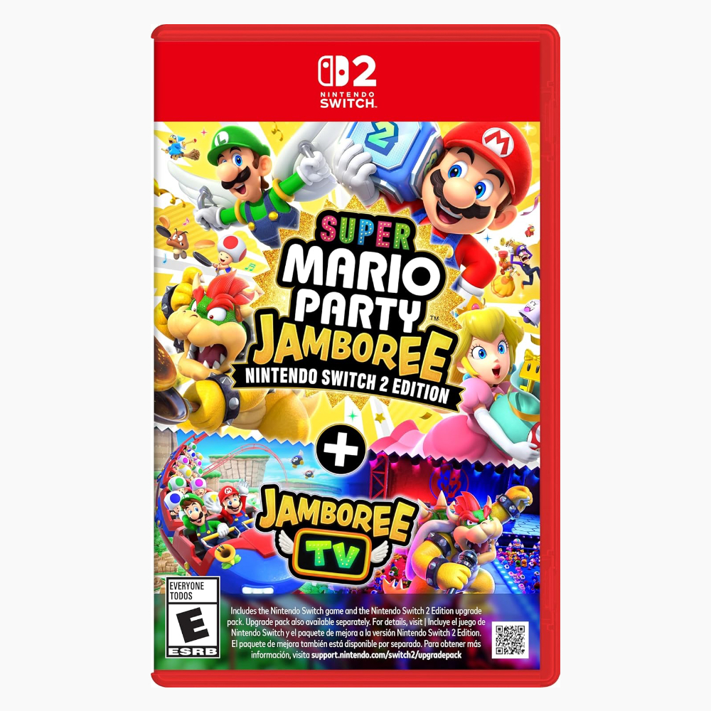 Super Mario Party Jamboree Plus Jamboree TV's case on a plain white background.
