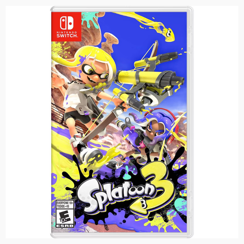 Splatoon 3's case on a plain white background.