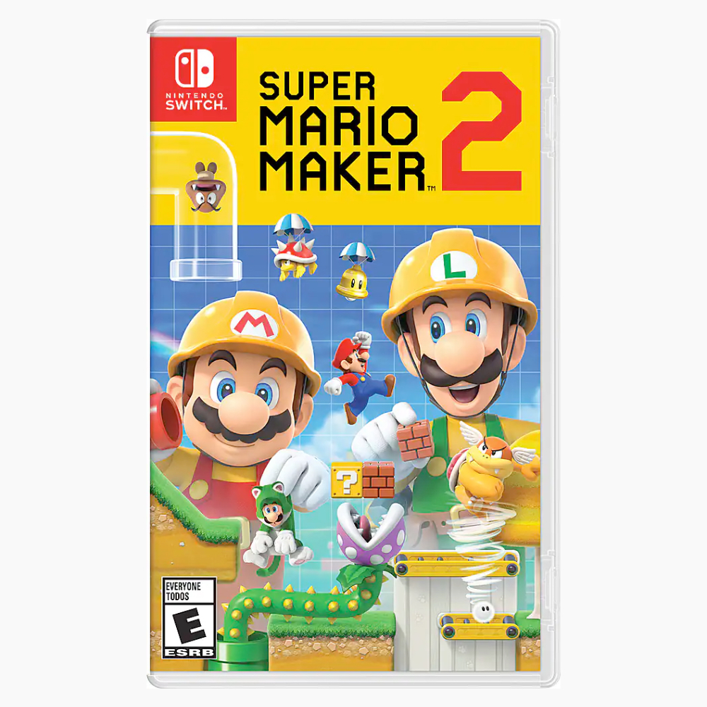 Super Mario Maker 2 case on a plain white background.