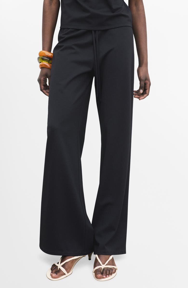 Drawstring Wide Leg Pants