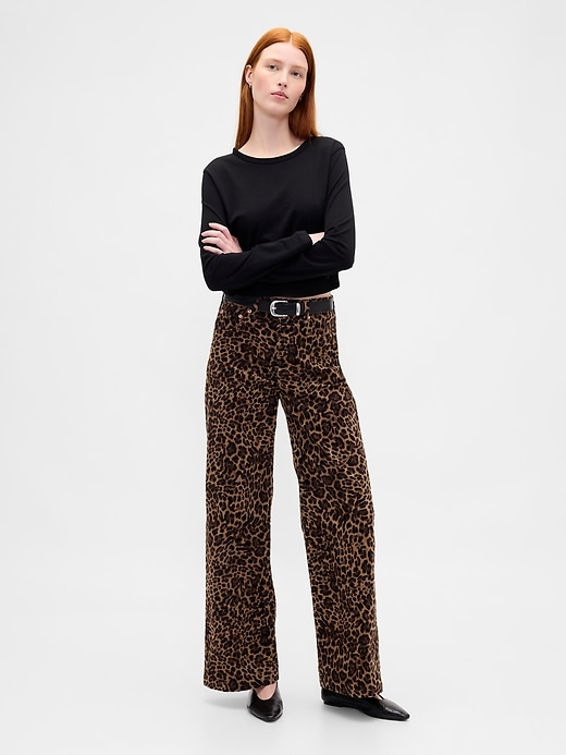 High Rise Stride Corduroy Wide-Leg Pants