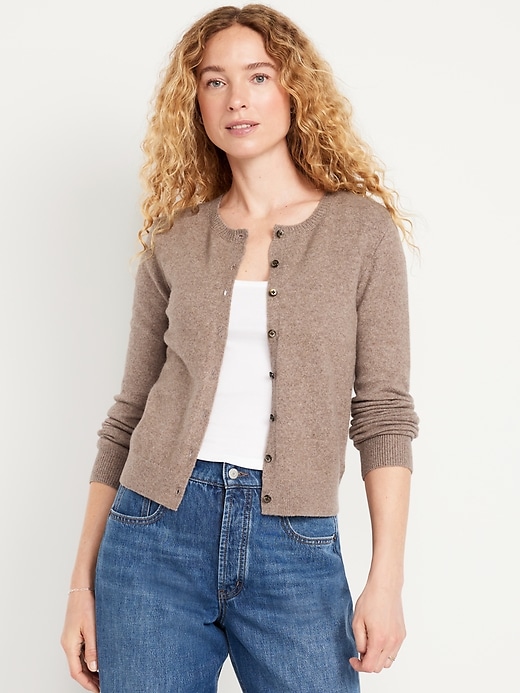 Sosoft Cropped Cardigan Sweater