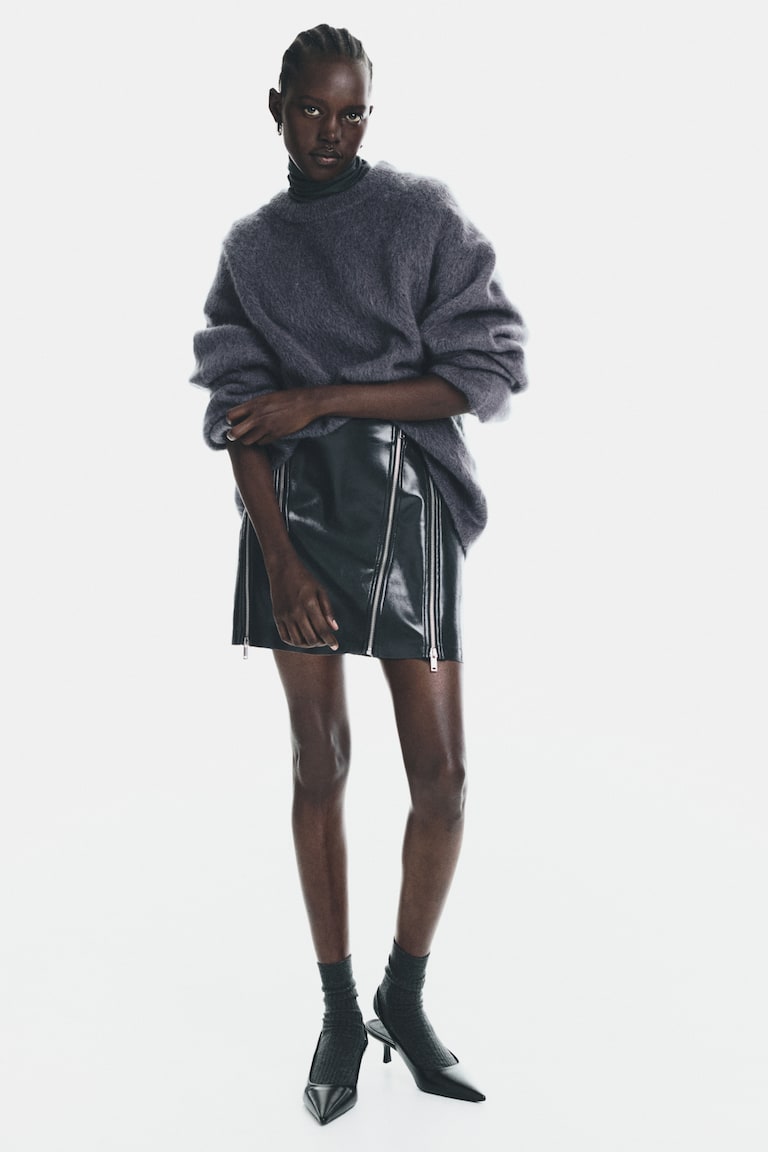 Oversized Mohair-Blend Jumper