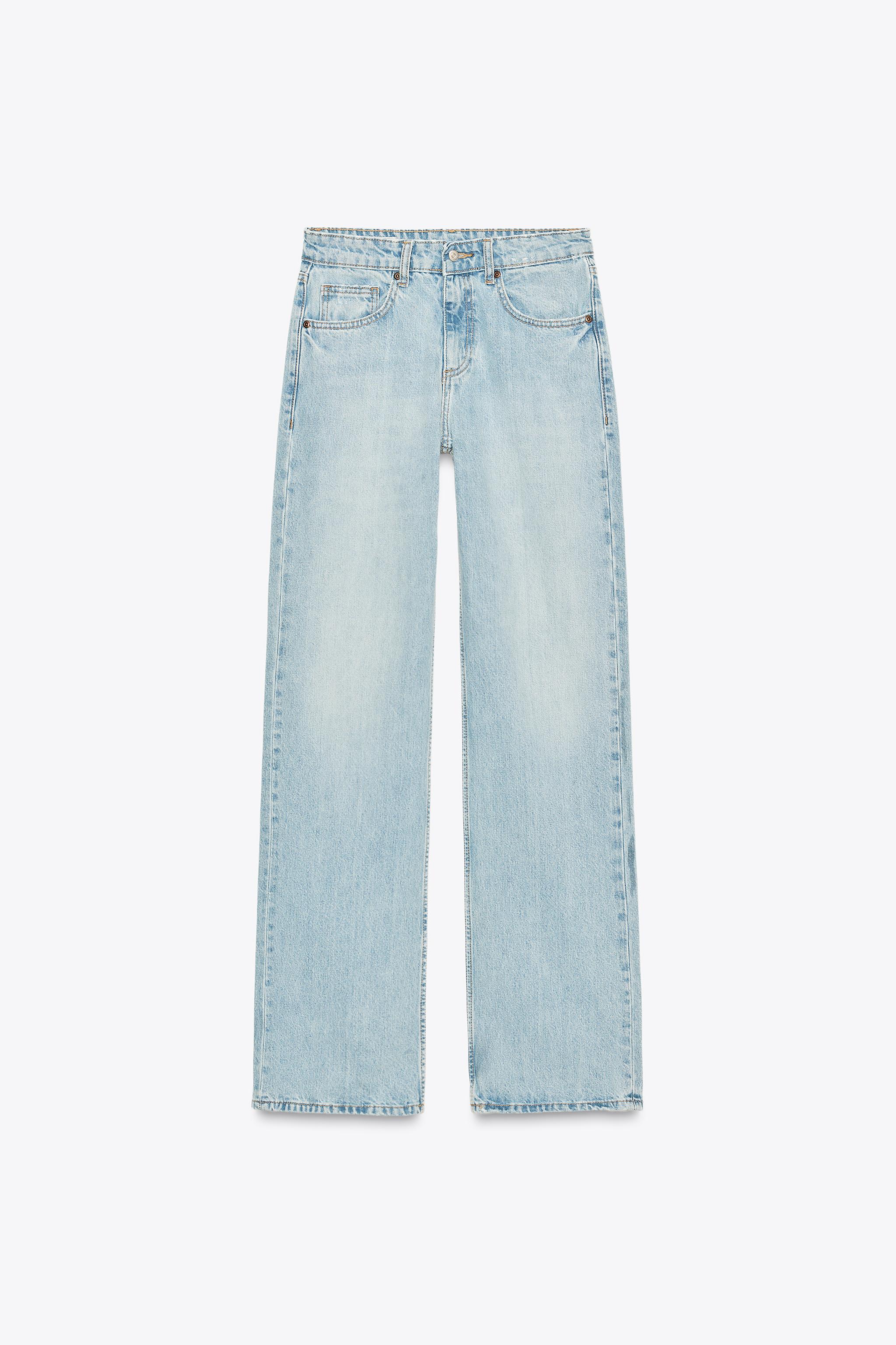 Trf Mid-Rise Wide Leg Jeans