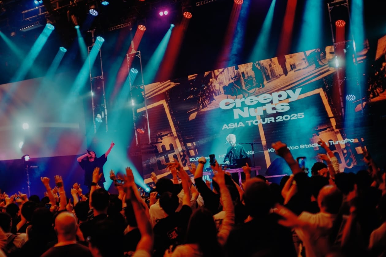 Creepy Nuts Asia Tour 2025 Hong Kong Interview Tung Po Stadium LEGION R-Shitei DJ Matsunaga Dan Da Dan Mashle Call of the Night Anime T