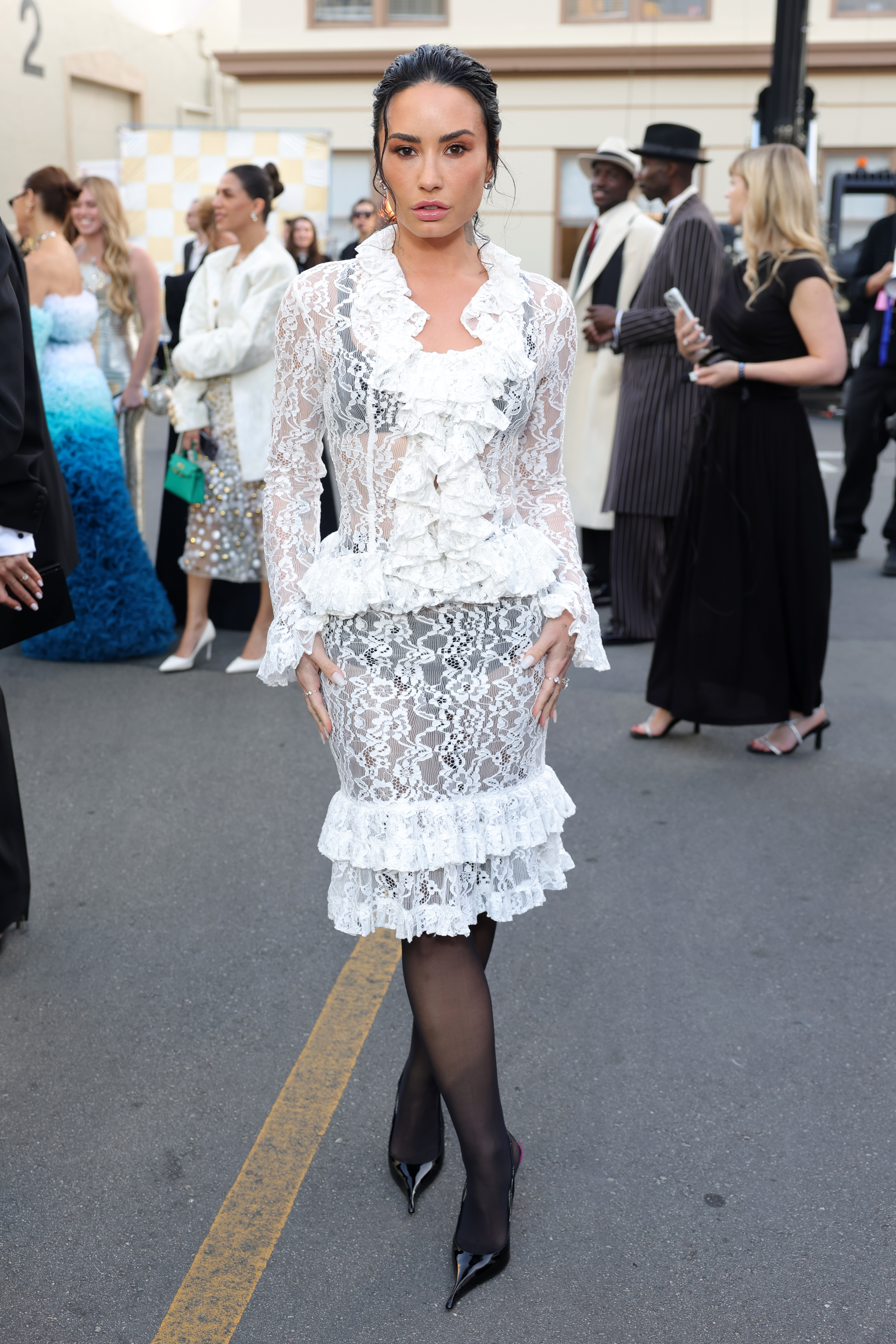 Demi Lovato attends Vogue World: Hollywood 2025 at Paramount Studios on October 26, 2025 in Los Angeles, California.