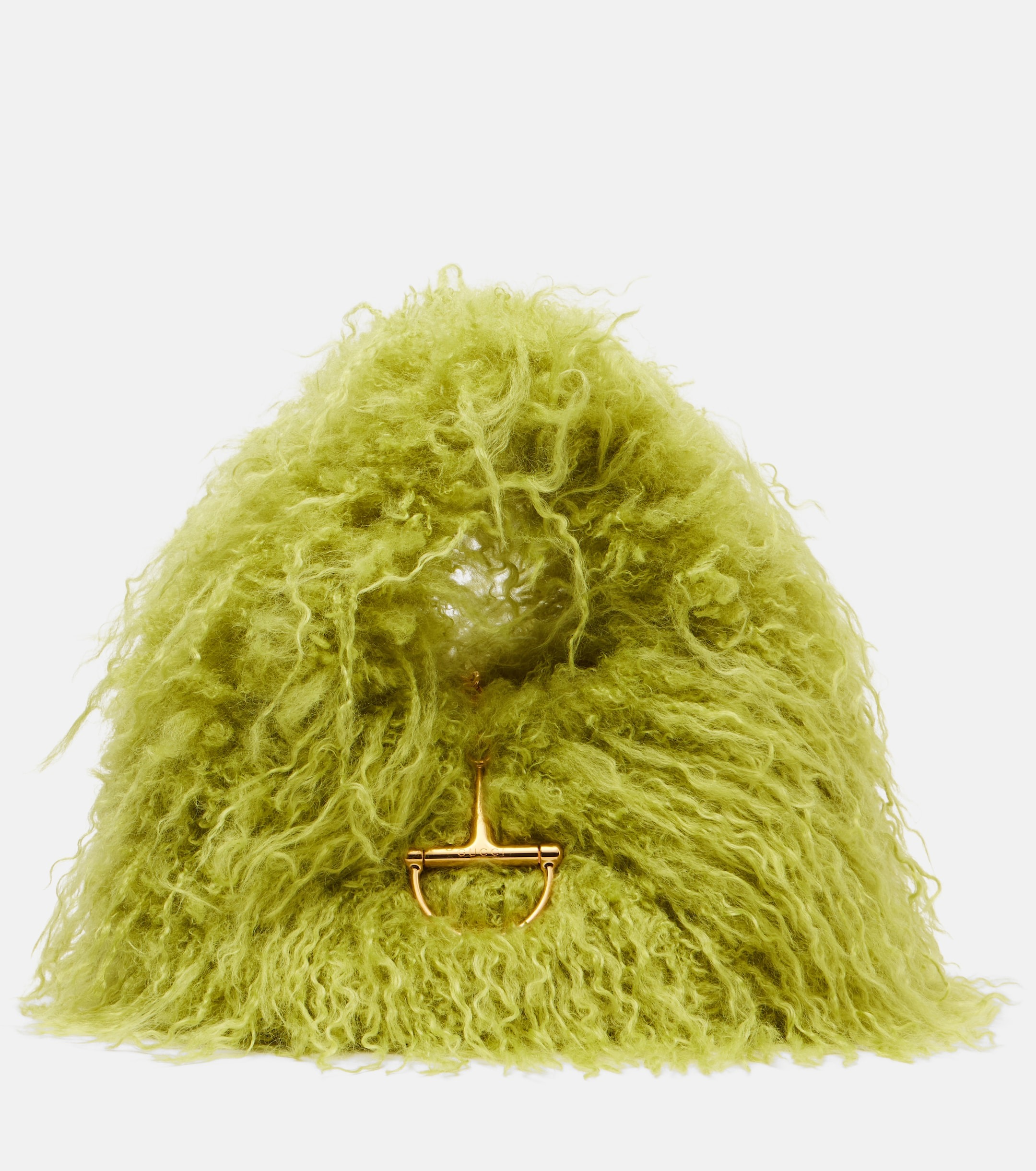 Gucci, Softbit Faux Fur Tote Bag