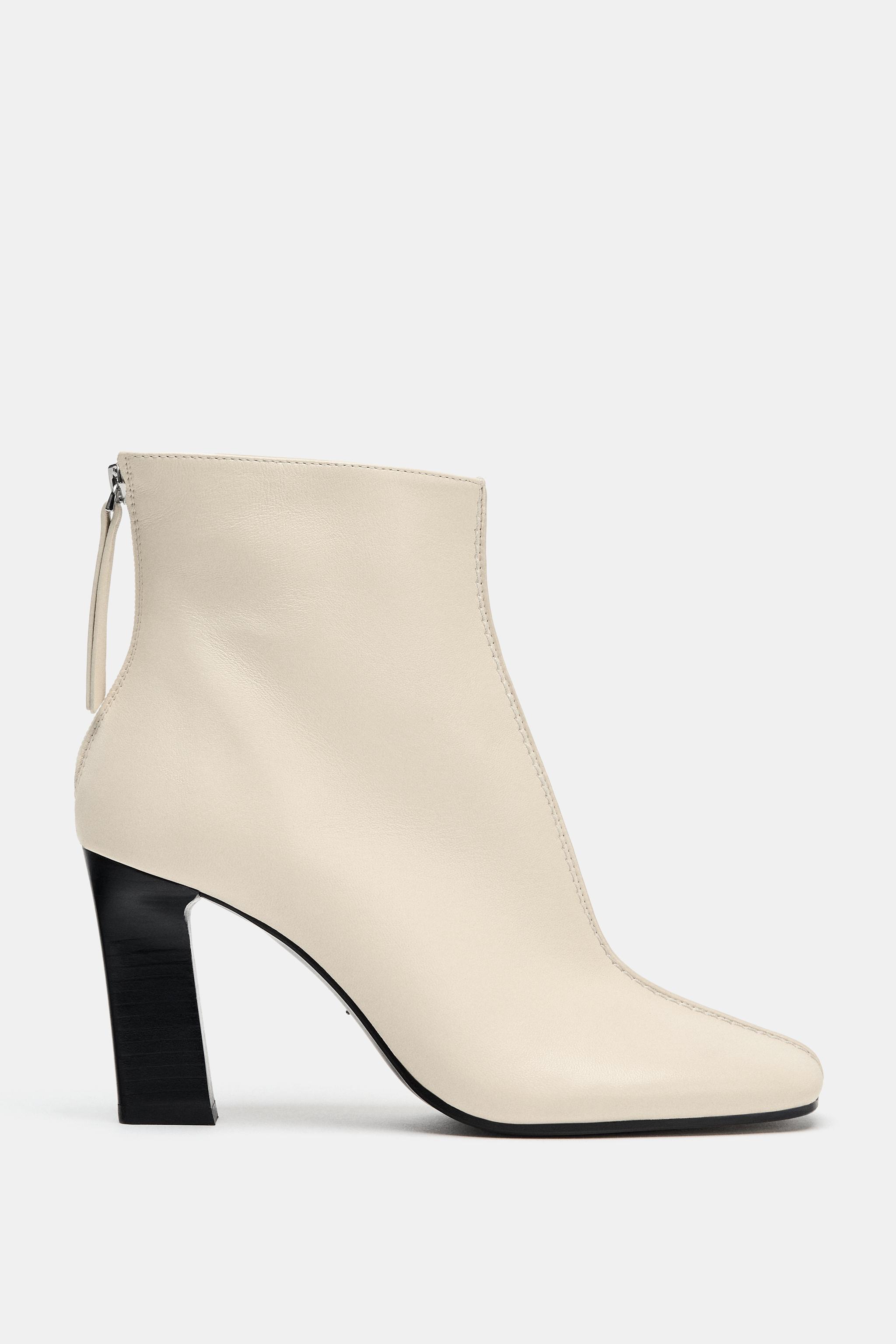 Limited Edition Leather Heeled Ankle Boots
