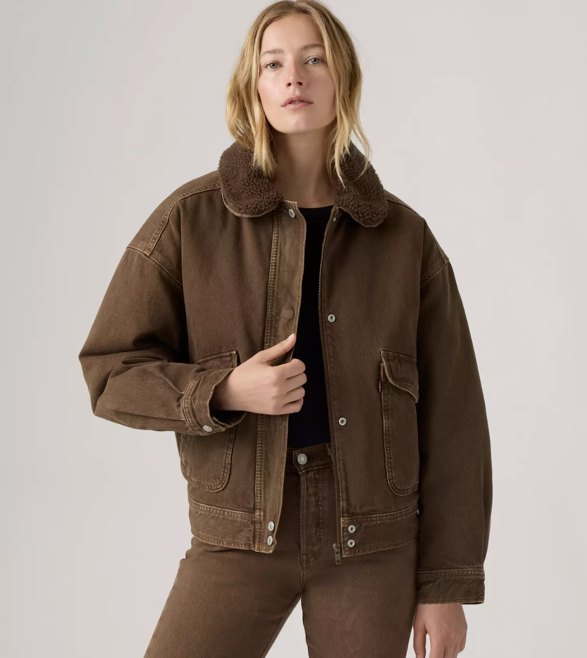 Levi&#039;s, Everyday Bomber With Faux Shearling Collar