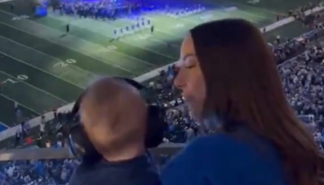 Eminem's Grandson Watches Him Perform at Thanksgiving Day Halftime Show