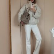 Fashion Insiders Are Swapping Bomber Jackets for Leather Funnel-Neck Jackets