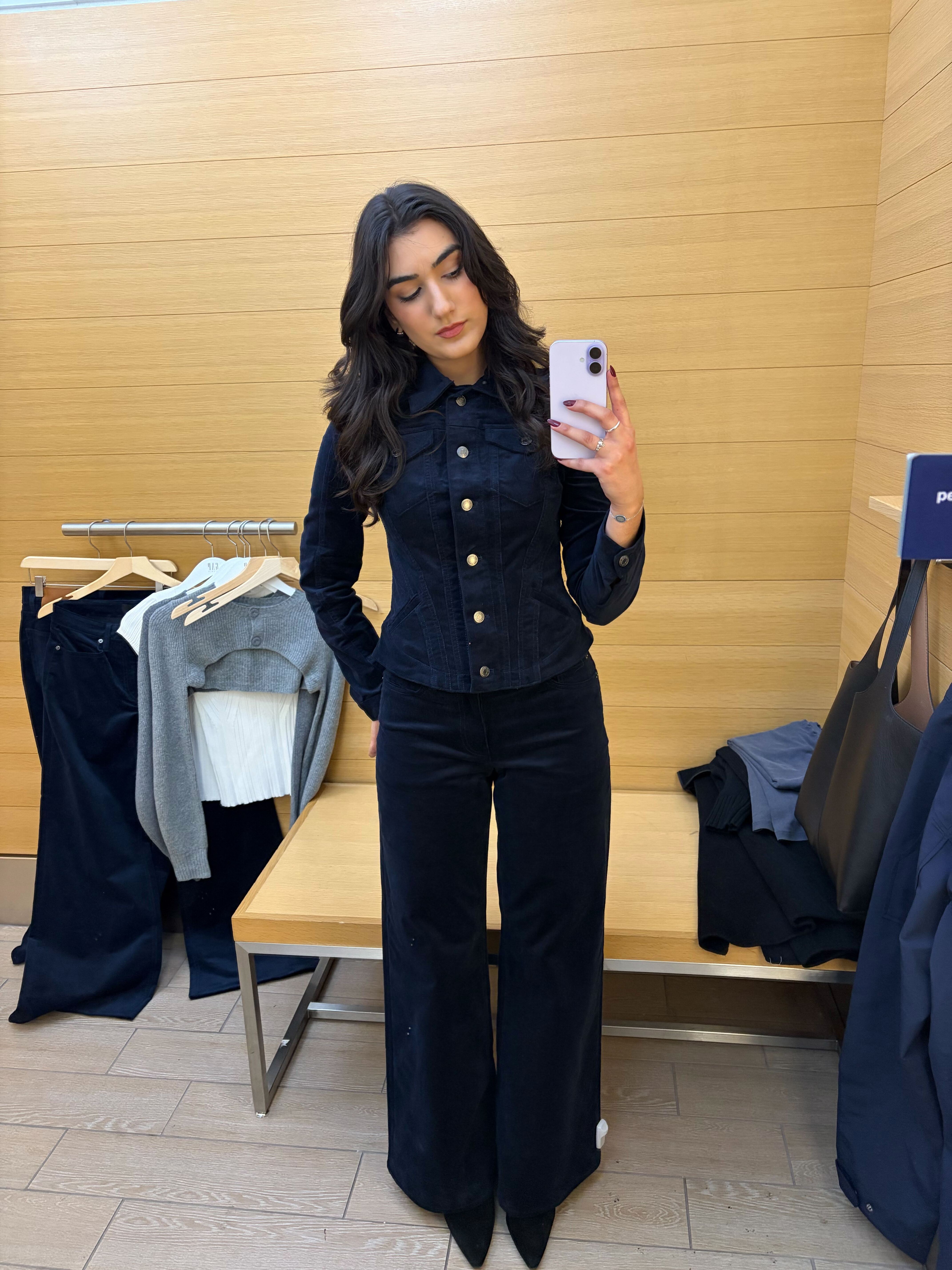 WWW Editor Josephine Hadjiloucas tries on the Gap Studio Winter Collection 2025