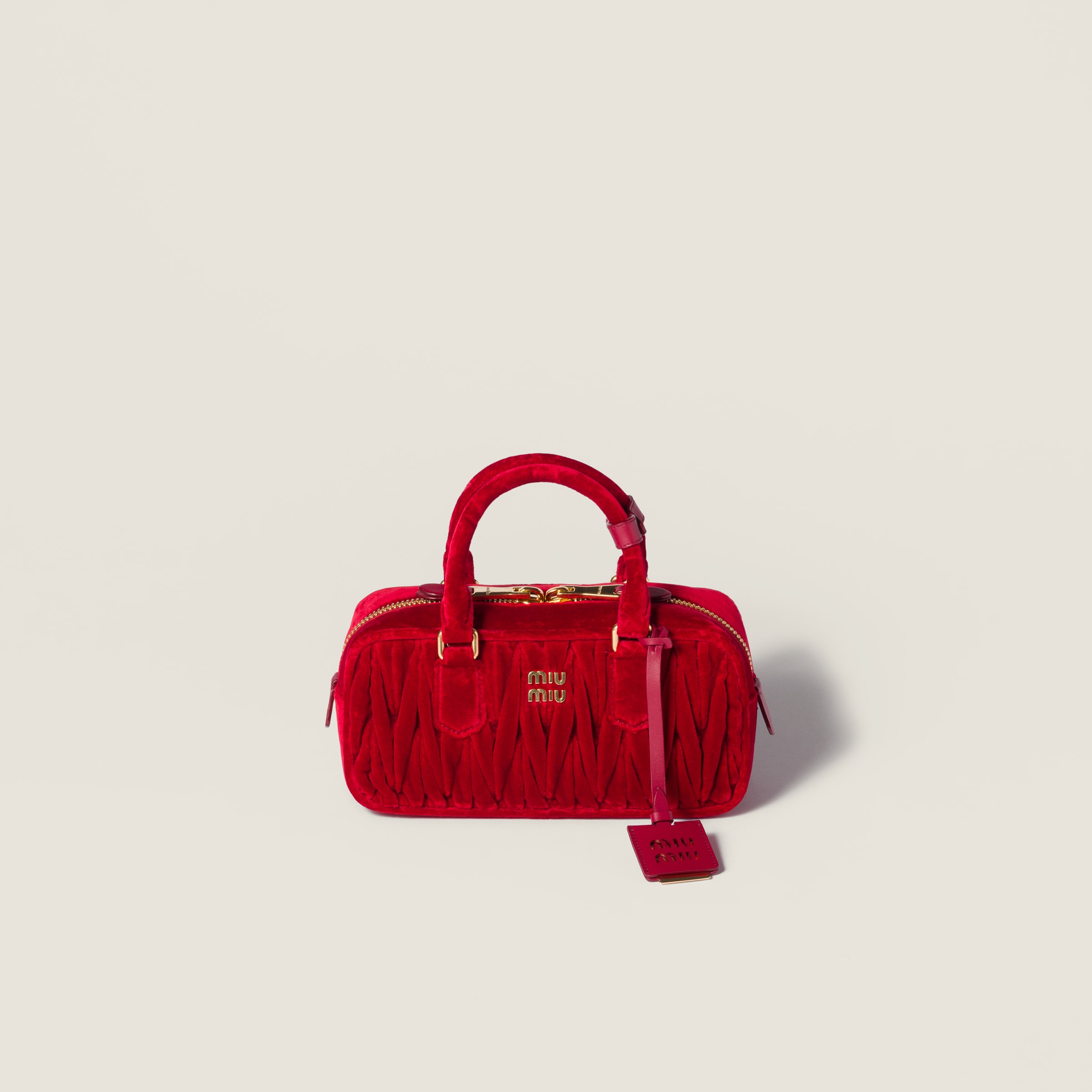 Arcadie Matelass&amp;eacute; Velvet Bag