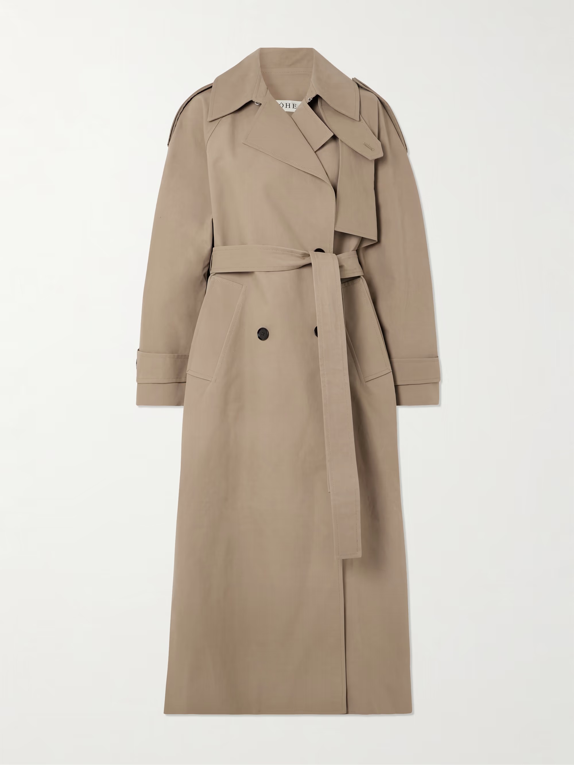 Rohe, Oversized Double-Breasted Cotton Trench Coat