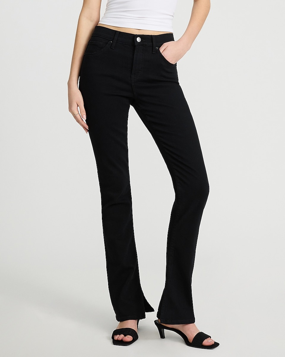 express, Mid Rise Stay Black Skyscraper Jeans
