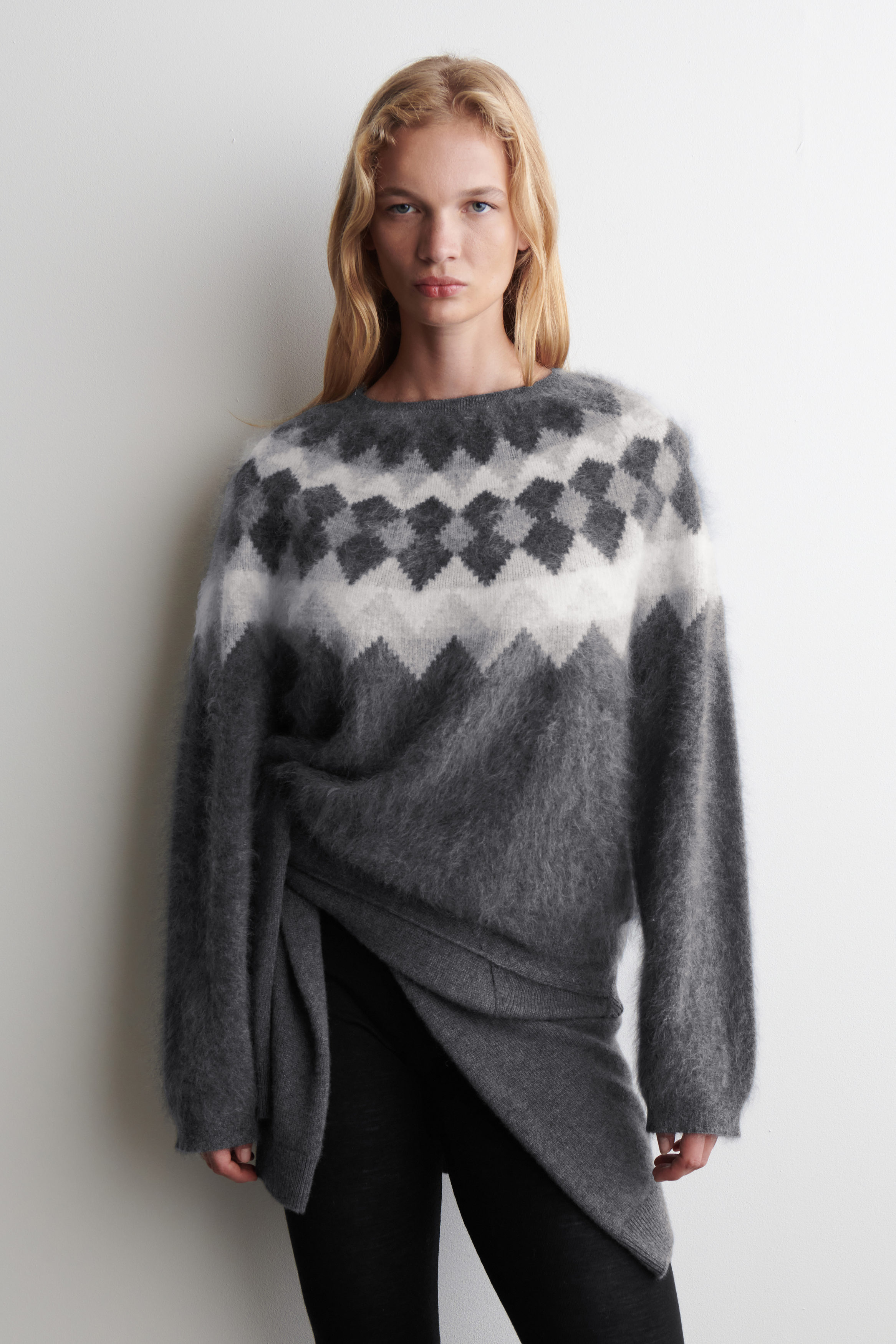 Fair Isle Brushed-Cashmere Jumper