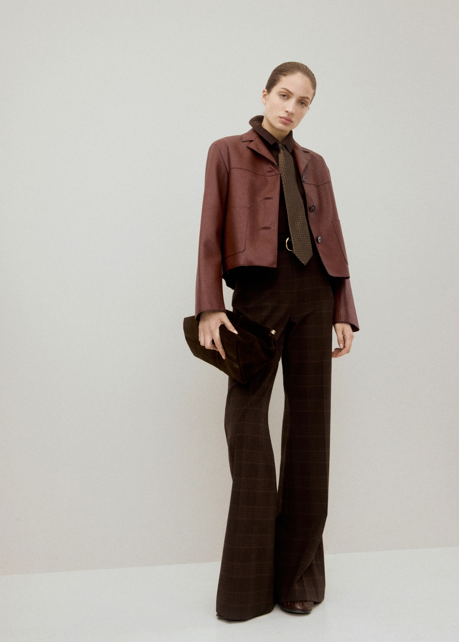 Faux-Leather Jacket With Pockets - Women | Mango Usa