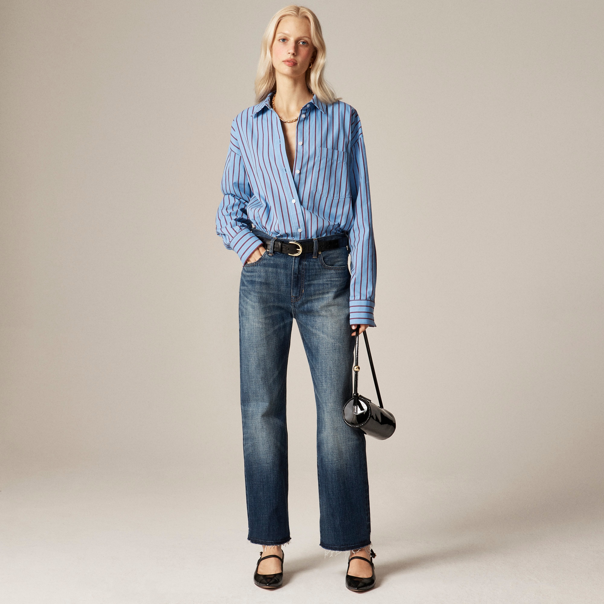 Nipped Straight Jean