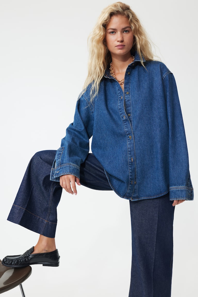 Oversized Denim Shirt