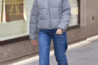 Instead of Leggings and Sneakers, Fashion Girls Are Wearing Puffer Jackets With These Non-Skinny Pants and Boots