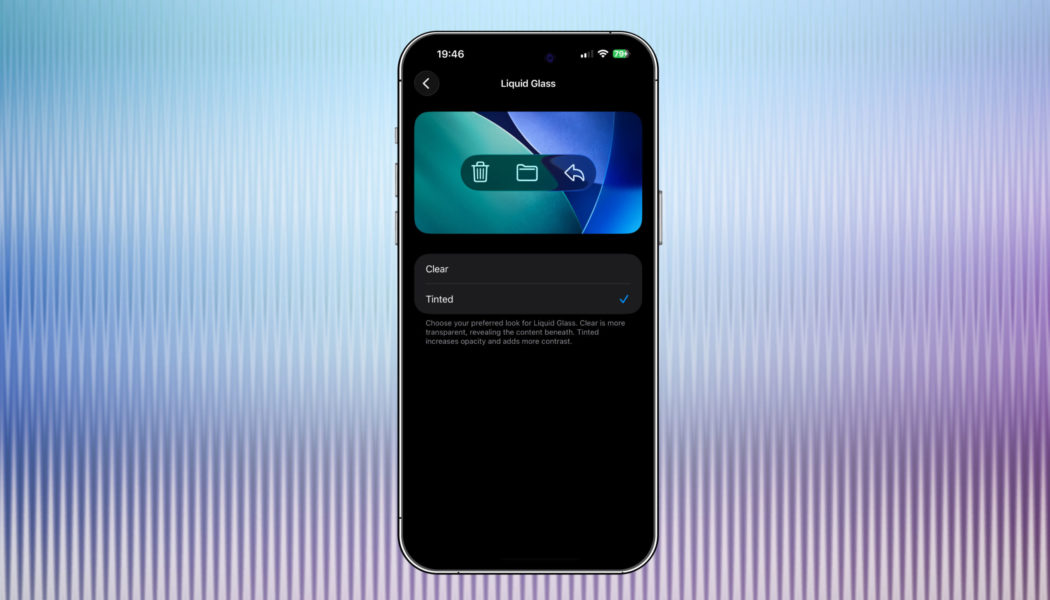 iOS 26.1 lets you tweak Liquid Glass, and it’s out now