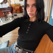 It's Official: Dua Lipa's Red Halo Nails Are the Coolest Way to Wear a Fall-to-Winter Manicure