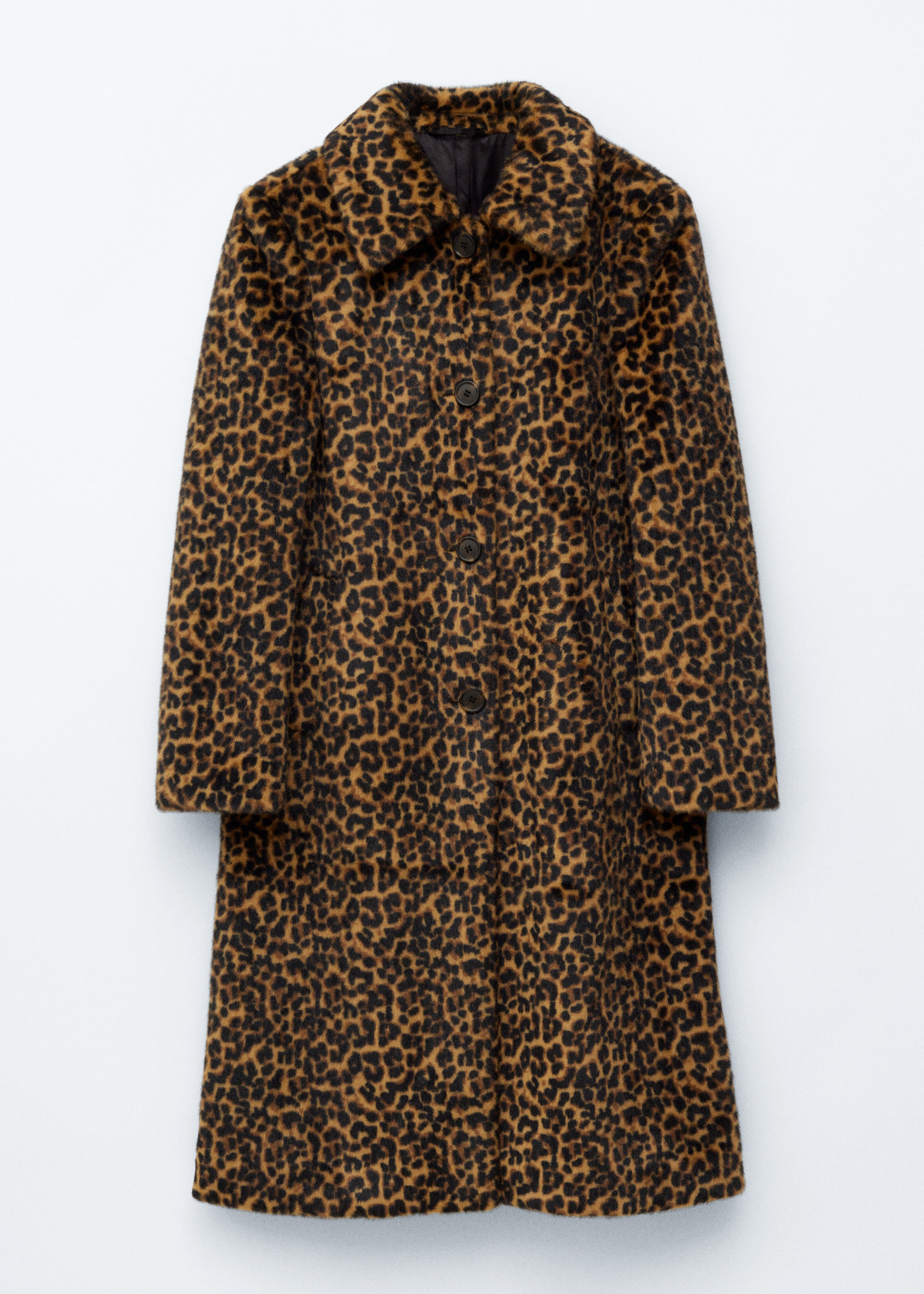 Faux Fur Leopard Coat