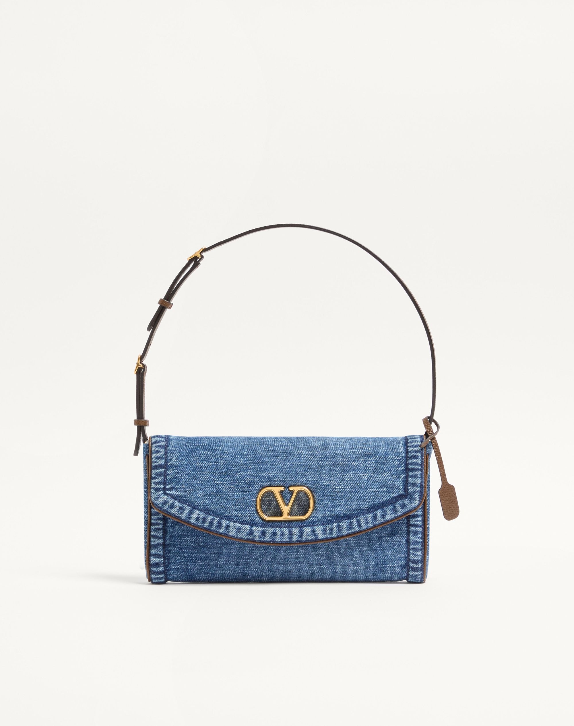 Valentino Garavani, DeVain Small Denim Shoulder Bag