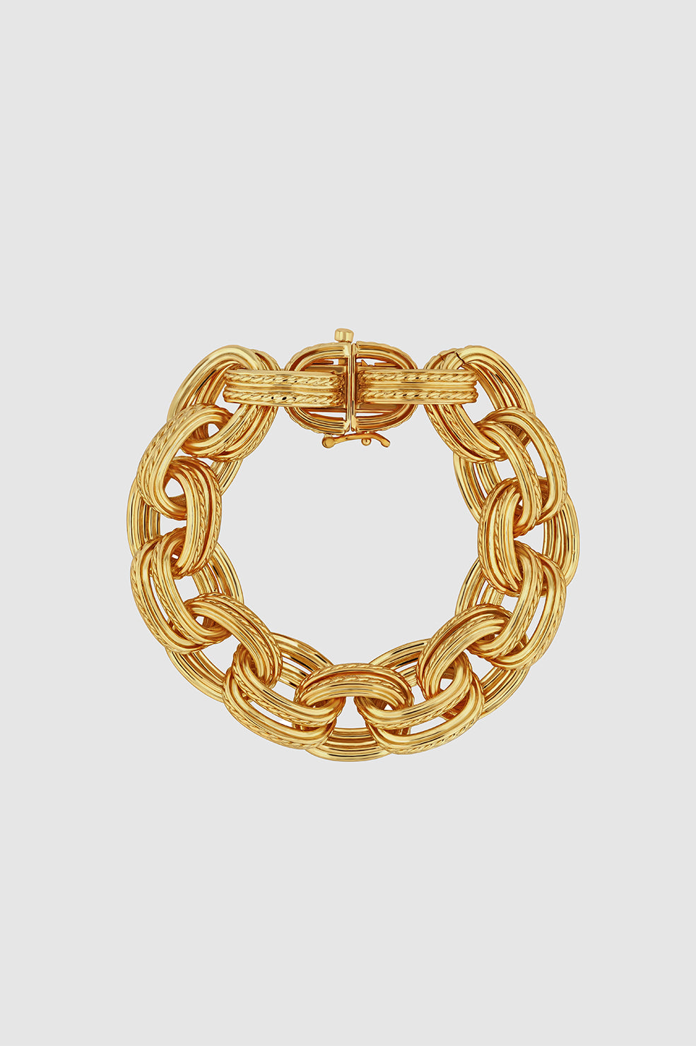 Double Link Chain Bracelet - Gold
