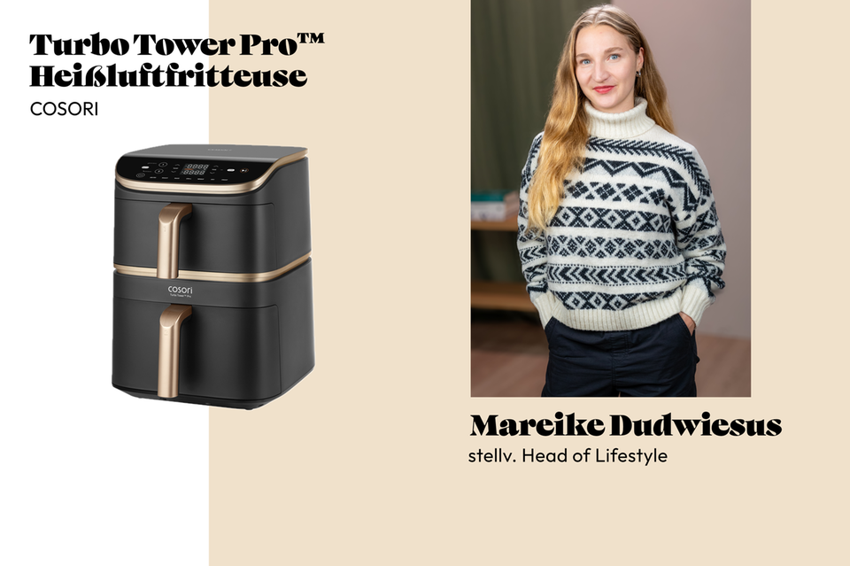 In vielen Küchen gehört eine Heißtluftfriteuse schon zum Standard. Ist auch Mareike überzeugt?