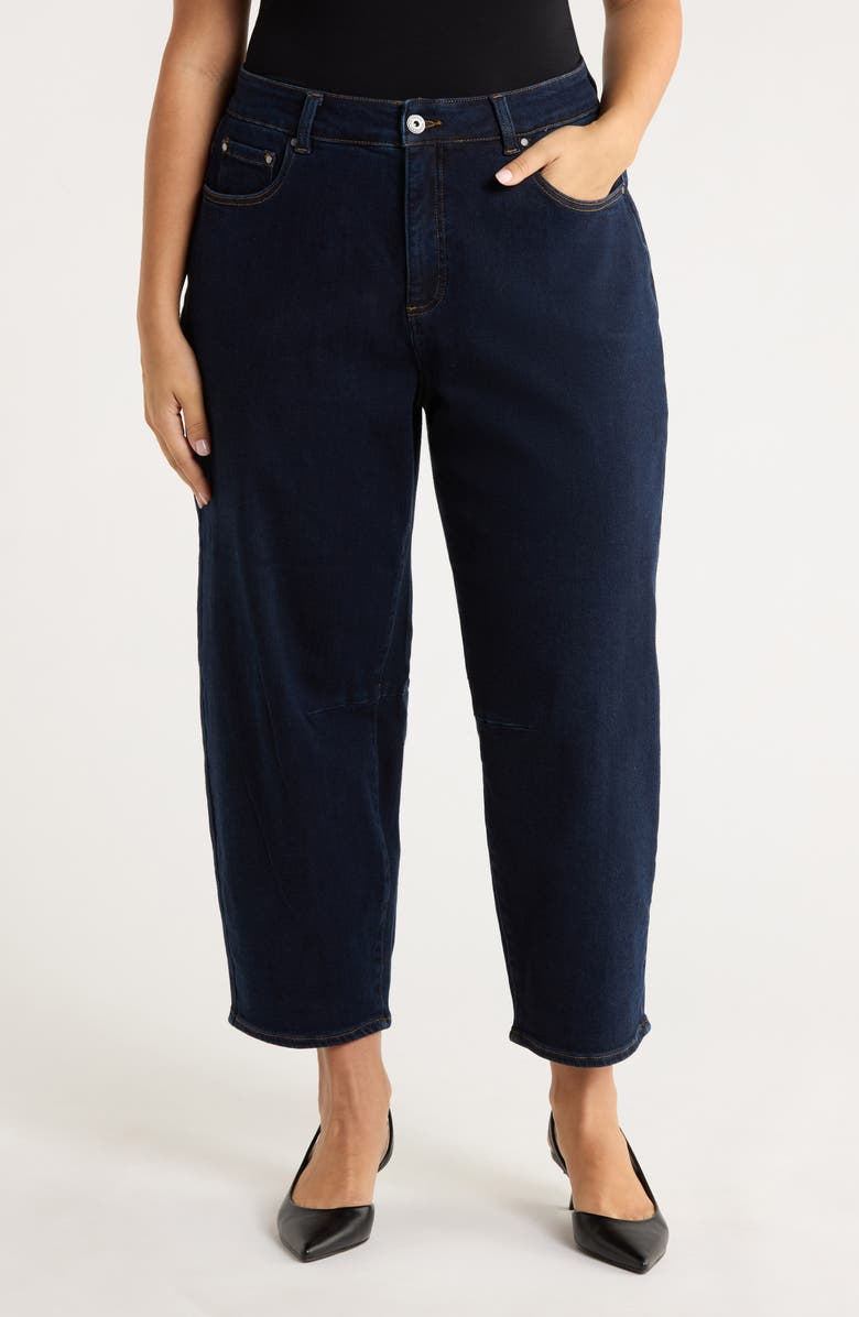 Dakota High Waist Crop Barrel Jeans