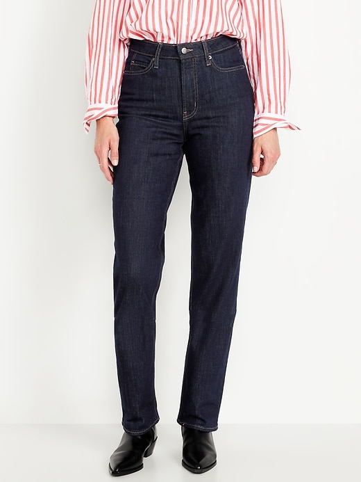 Extra High-Waisted Straight Jeans