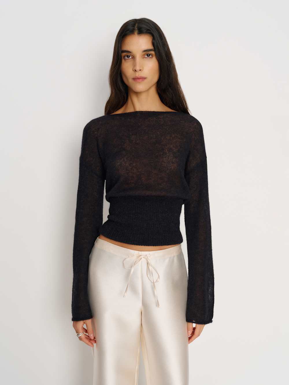 Soren Sheer Alpaca Sweater Top