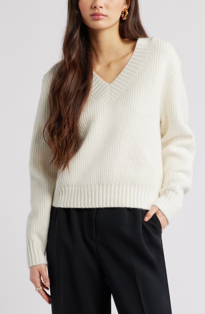 Rib V-Neck Sweater