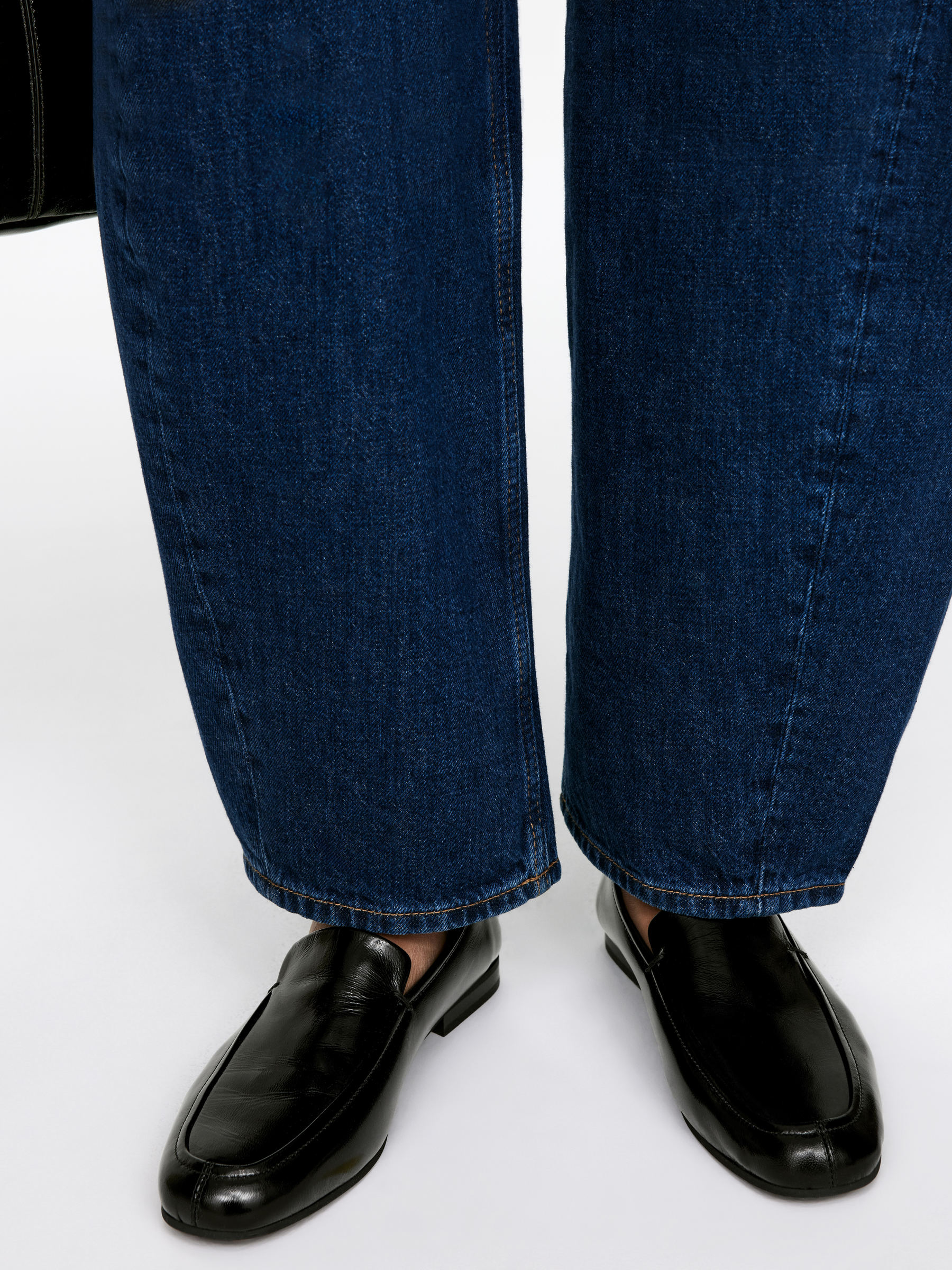 Lacquered Leather Loafers &amp;ndash; Black &amp;ndash; Women &amp;ndash; Arket Gb