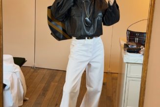 Okay, Noted—the Most Elegant Dresser I Follow Just Traded In Her Dark-Wash Denim for This Controversial Color Trend