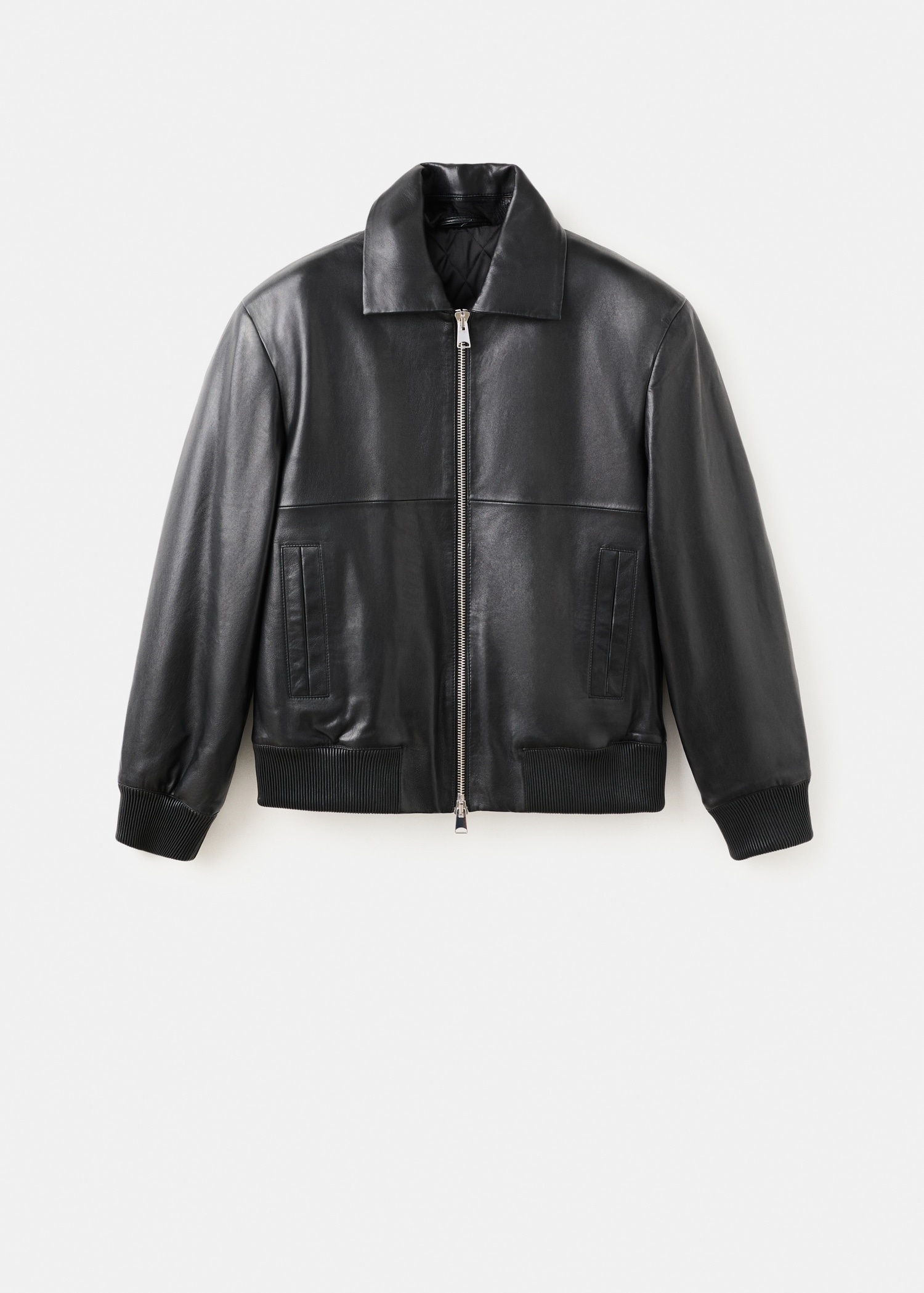 Leather Bomber Jacket - Women | Mango United Kingdom