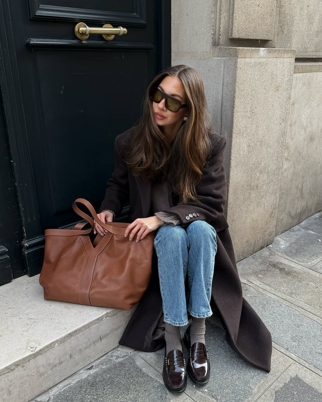 @fakerstrom wearing ruched loafers