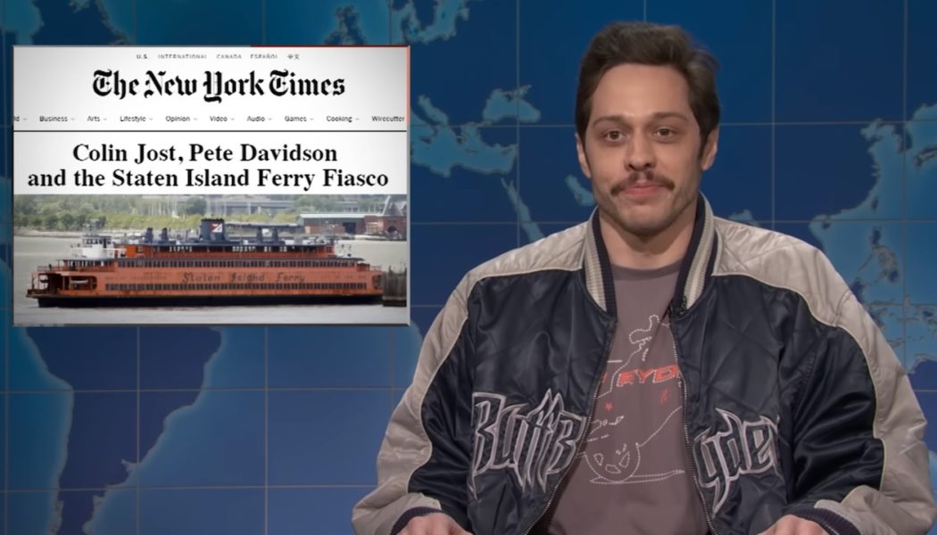 Pete Davidson Defends Saudi Comedy Fest on SNL: "We're Losing Millions on This Ferry"