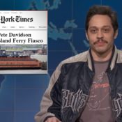 Pete Davidson Defends Saudi Comedy Fest on SNL: "We're Losing Millions on This Ferry"