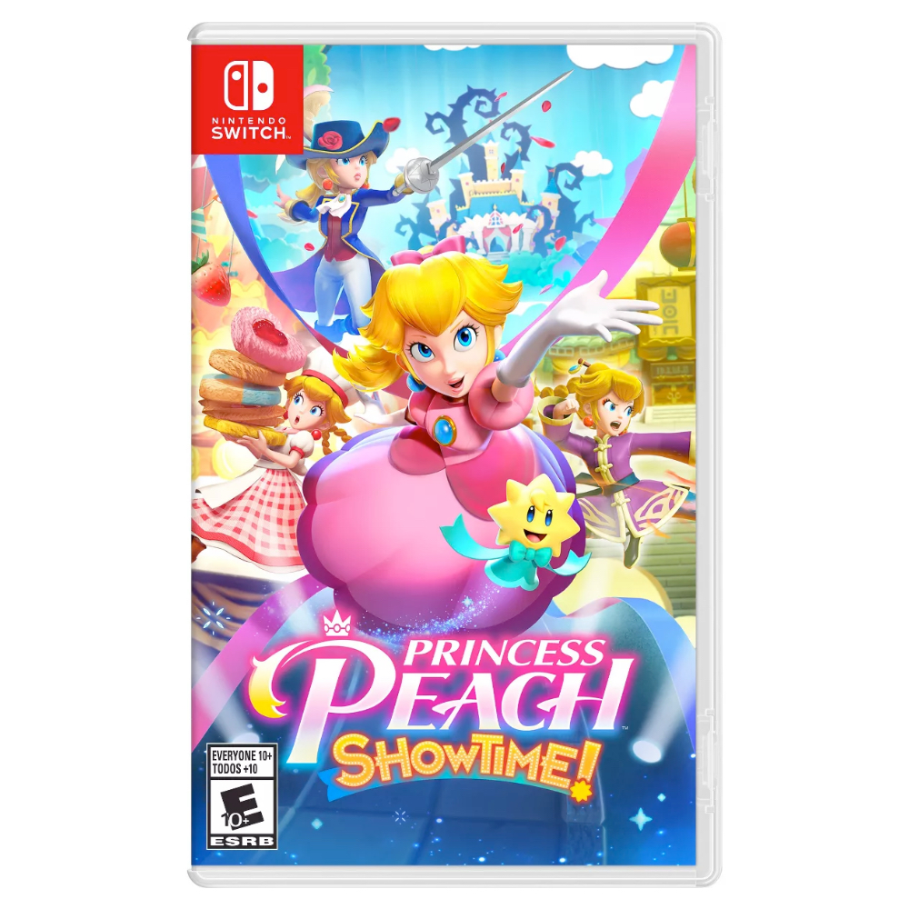 Princess Peach Showtime! box art on a plain white background.