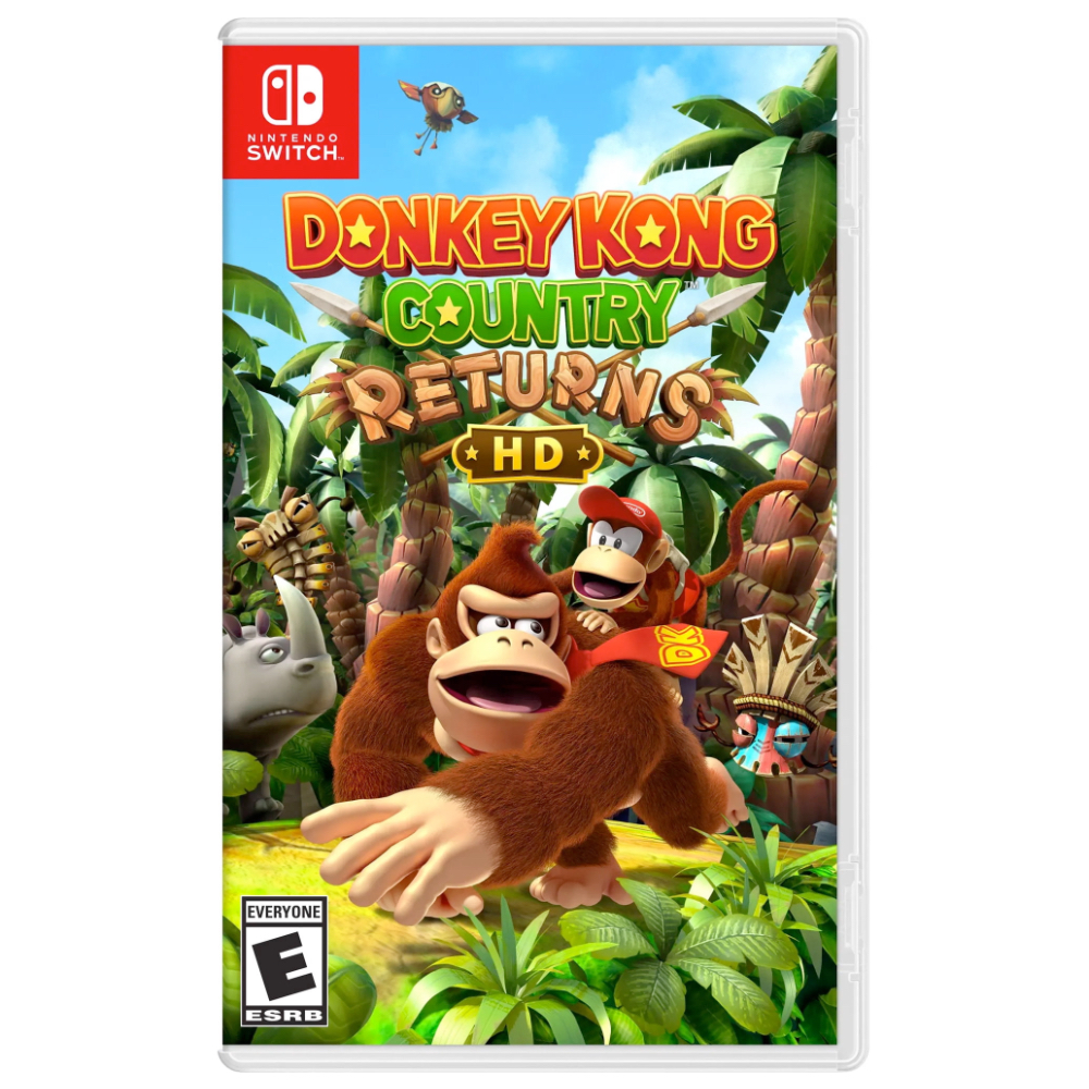 Donkey Kong Country Returns box art on a white background.