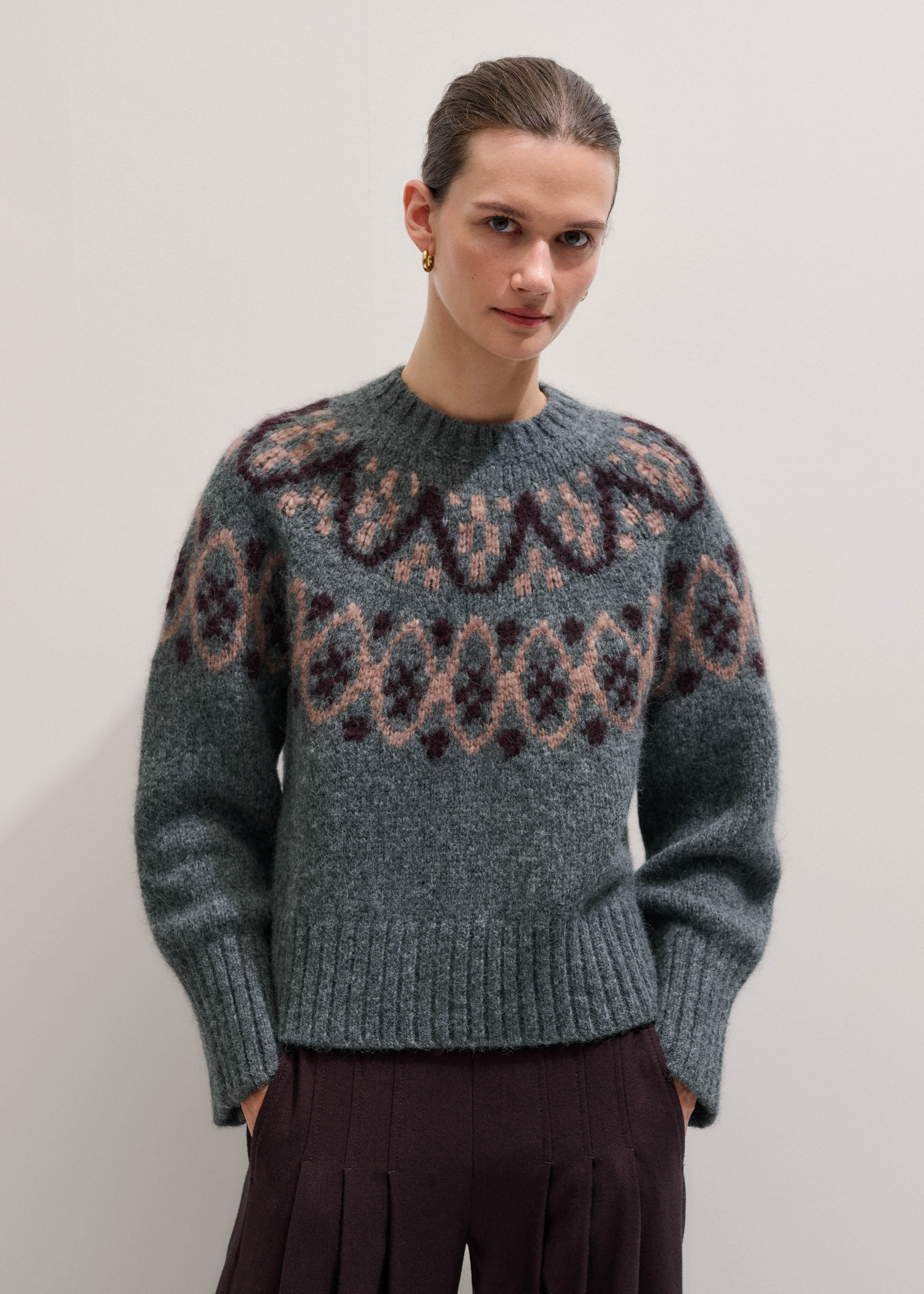 Fair Isle Knit + Snood