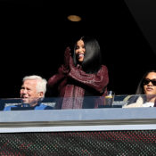 Tea Party: Cardi B Posted Up At The Patriots Game Supporting Her Boo, Steffon Diggs